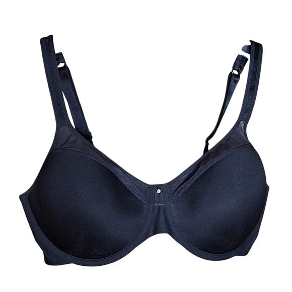 Bali 34DD Black One Smooth U Ultra Light Convertible Underwire Bra #3439 - Picture 3 of 5